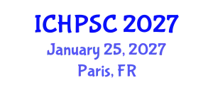 International Conference on Health Psychology, Stress and Coping (ICHPSC) January 25, 2027 - Paris, France