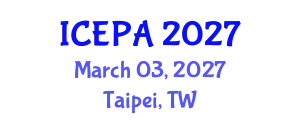 International Conference on Environmental Psychology and Architecture (ICEPA) March 03, 2027 - Taipei, Taiwan