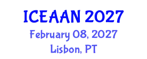 International Conference on Eco-Architecture: Architecture and Nature (ICEAAN) February 08, 2027 - Lisbon, Portugal