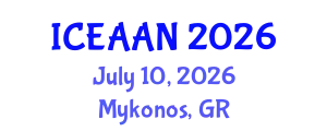 International Conference on Eco-Architecture: Architecture and Nature (ICEAAN) July 10, 2026 - Mykonos, Greece