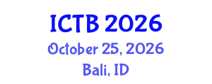 International Conference on Taxonomy and Biodiversity (ICTB) October 25, 2026 - Bali, Indonesia