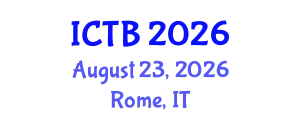 International Conference on Taxonomy and Biodiversity (ICTB) August 23, 2026 - Rome, Italy
