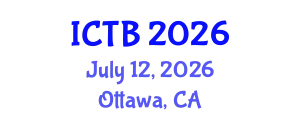 International Conference on Taxonomy and Biodiversity (ICTB) July 12, 2026 - Ottawa, Canada