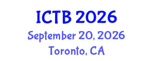 International Conference on Taxonomy and Biodiversity (ICTB) September 20, 2026 - Toronto, Canada