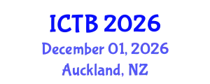 International Conference on Taxonomy and Biodiversity (ICTB) December 01, 2026 - Auckland, New Zealand