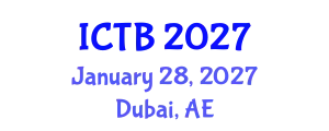 International Conference on Taxonomy and Biodiversity (ICTB) January 28, 2027 - Dubai, United Arab Emirates