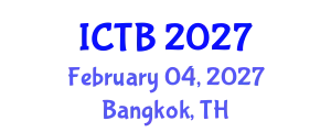 International Conference on Taxonomy and Biodiversity (ICTB) February 04, 2027 - Bangkok, Thailand
