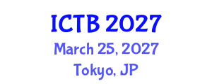International Conference on Taxonomy and Biodiversity (ICTB) March 25, 2027 - Tokyo, Japan