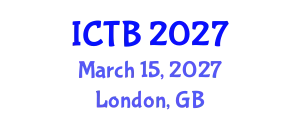 International Conference on Taxonomy and Biodiversity (ICTB) March 15, 2027 - London, United Kingdom