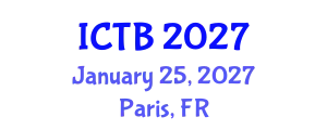 International Conference on Taxonomy and Biodiversity (ICTB) January 25, 2027 - Paris, France