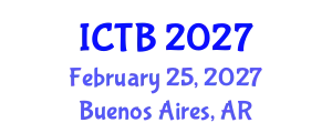 International Conference on Taxonomy and Biodiversity (ICTB) February 25, 2027 - Buenos Aires, Argentina
