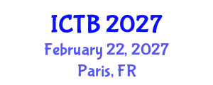 International Conference on Taxonomy and Biodiversity (ICTB) February 22, 2027 - Paris, France