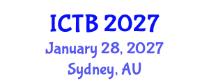 International Conference on Taxonomy and Biodiversity (ICTB) January 28, 2027 - Sydney, Australia