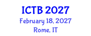 International Conference on Taxonomy and Biodiversity (ICTB) February 18, 2027 - Rome, Italy
