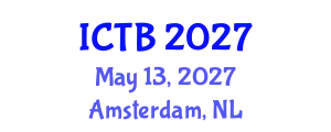 International Conference on Taxonomy and Biodiversity (ICTB) May 13, 2027 - Amsterdam, Netherlands