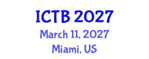 International Conference on Taxonomy and Biodiversity (ICTB) March 11, 2027 - Miami, United States