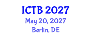 International Conference on Taxonomy and Biodiversity (ICTB) May 20, 2027 - Berlin, Germany