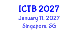 International Conference on Taxonomy and Biodiversity (ICTB) January 11, 2027 - Singapore, Singapore