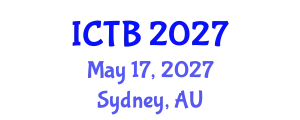 International Conference on Taxonomy and Biodiversity (ICTB) May 17, 2027 - Sydney, Australia