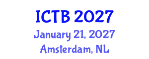 International Conference on Taxonomy and Biodiversity (ICTB) January 21, 2027 - Amsterdam, Netherlands