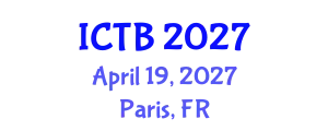 International Conference on Taxonomy and Biodiversity (ICTB) April 19, 2027 - Paris, France