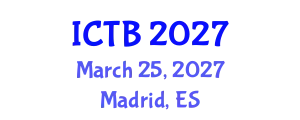International Conference on Taxonomy and Biodiversity (ICTB) March 25, 2027 - Madrid, Spain