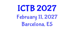 International Conference on Taxonomy and Biodiversity (ICTB) February 11, 2027 - Barcelona, Spain