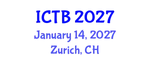 International Conference on Taxonomy and Biodiversity (ICTB) January 14, 2027 - Zurich, Switzerland