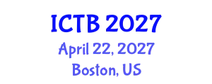 International Conference on Taxonomy and Biodiversity (ICTB) April 22, 2027 - Boston, United States