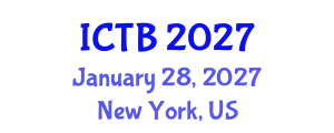 International Conference on Taxonomy and Biodiversity (ICTB) January 28, 2027 - New York, United States