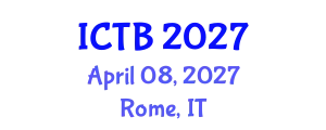 International Conference on Taxonomy and Biodiversity (ICTB) April 08, 2027 - Rome, Italy