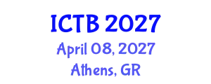 International Conference on Taxonomy and Biodiversity (ICTB) April 08, 2027 - Athens, Greece