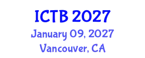 International Conference on Taxonomy and Biodiversity (ICTB) January 09, 2027 - Vancouver, Canada