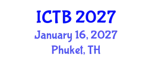 International Conference on Taxonomy and Biodiversity (ICTB) January 16, 2027 - Phuket, Thailand