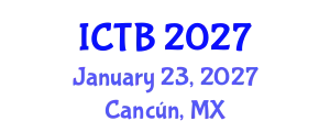 International Conference on Taxonomy and Biodiversity (ICTB) January 23, 2027 - Cancún, Mexico