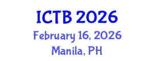 International Conference on Taxonomy and Biodiversity (ICTB) February 16, 2026 - Manila, Philippines