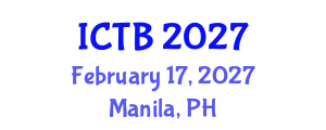 International Conference on Taxonomy and Biodiversity (ICTB) February 17, 2027 - Manila, Philippines