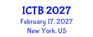 International Conference on Taxonomy and Biodiversity (ICTB) February 17, 2027 - New York, United States