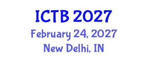International Conference on Taxonomy and Biodiversity (ICTB) February 24, 2027 - New Delhi, India