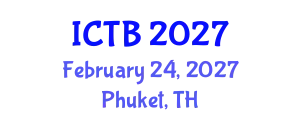 International Conference on Taxonomy and Biodiversity (ICTB) February 24, 2027 - Phuket, Thailand