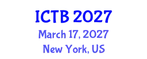 International Conference on Taxonomy and Biodiversity (ICTB) March 17, 2027 - New York, United States