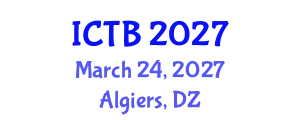 International Conference on Taxonomy and Biodiversity (ICTB) March 24, 2027 - Algiers, Algeria