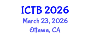 International Conference on Taxonomy and Biodiversity (ICTB) March 23, 2026 - Ottawa, Canada