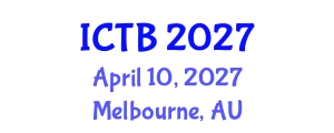 International Conference on Taxonomy and Biodiversity (ICTB) April 10, 2027 - Melbourne, Australia
