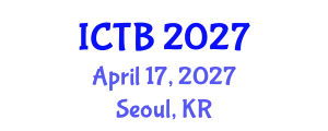 International Conference on Taxonomy and Biodiversity (ICTB) April 17, 2027 - Seoul, Republic of Korea