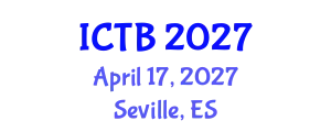International Conference on Taxonomy and Biodiversity (ICTB) April 17, 2027 - Seville, Spain