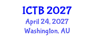 International Conference on Taxonomy and Biodiversity (ICTB) April 24, 2027 - Washington, Australia