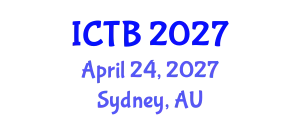 International Conference on Taxonomy and Biodiversity (ICTB) April 24, 2027 - Sydney, Australia