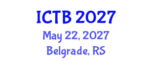 International Conference on Taxonomy and Biodiversity (ICTB) May 22, 2027 - Belgrade, Serbia