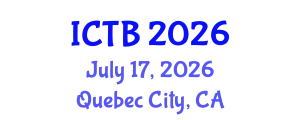International Conference on Taxonomy and Biodiversity (ICTB) July 17, 2026 - Quebec City, Canada